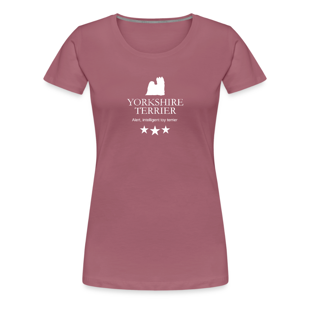 Women’s Premium T-Shirt - Yorkshire Terrier - Alert, intelligent toy terrier... - Malve