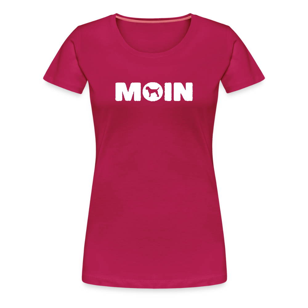 Women’s Premium T-Shirt - Border Terrier - Moin - dunkles Pink