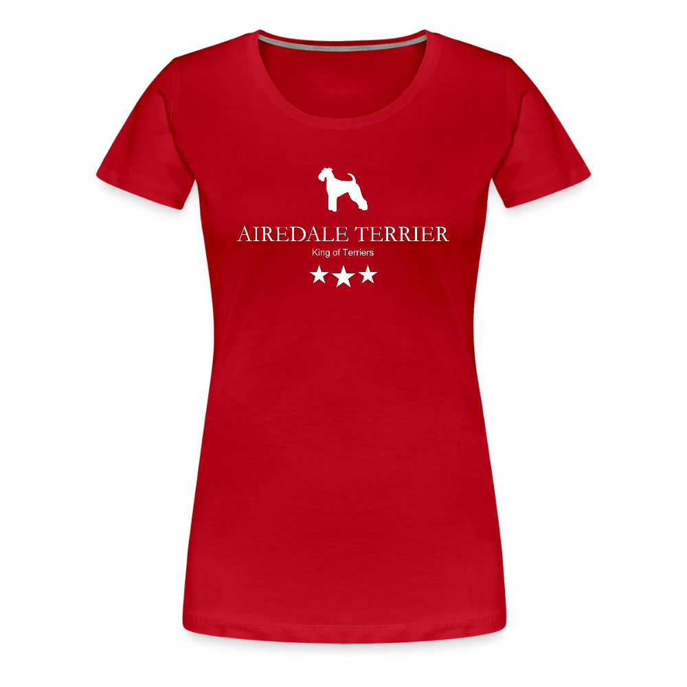 Women’s Premium T-Shirt - Airedale Terrier - King of terriers... - Rot