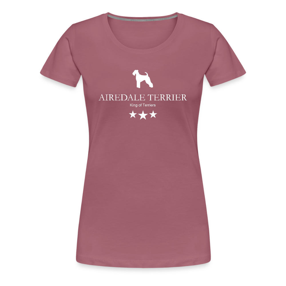 Women’s Premium T-Shirt - Airedale Terrier - King of terriers... - Malve