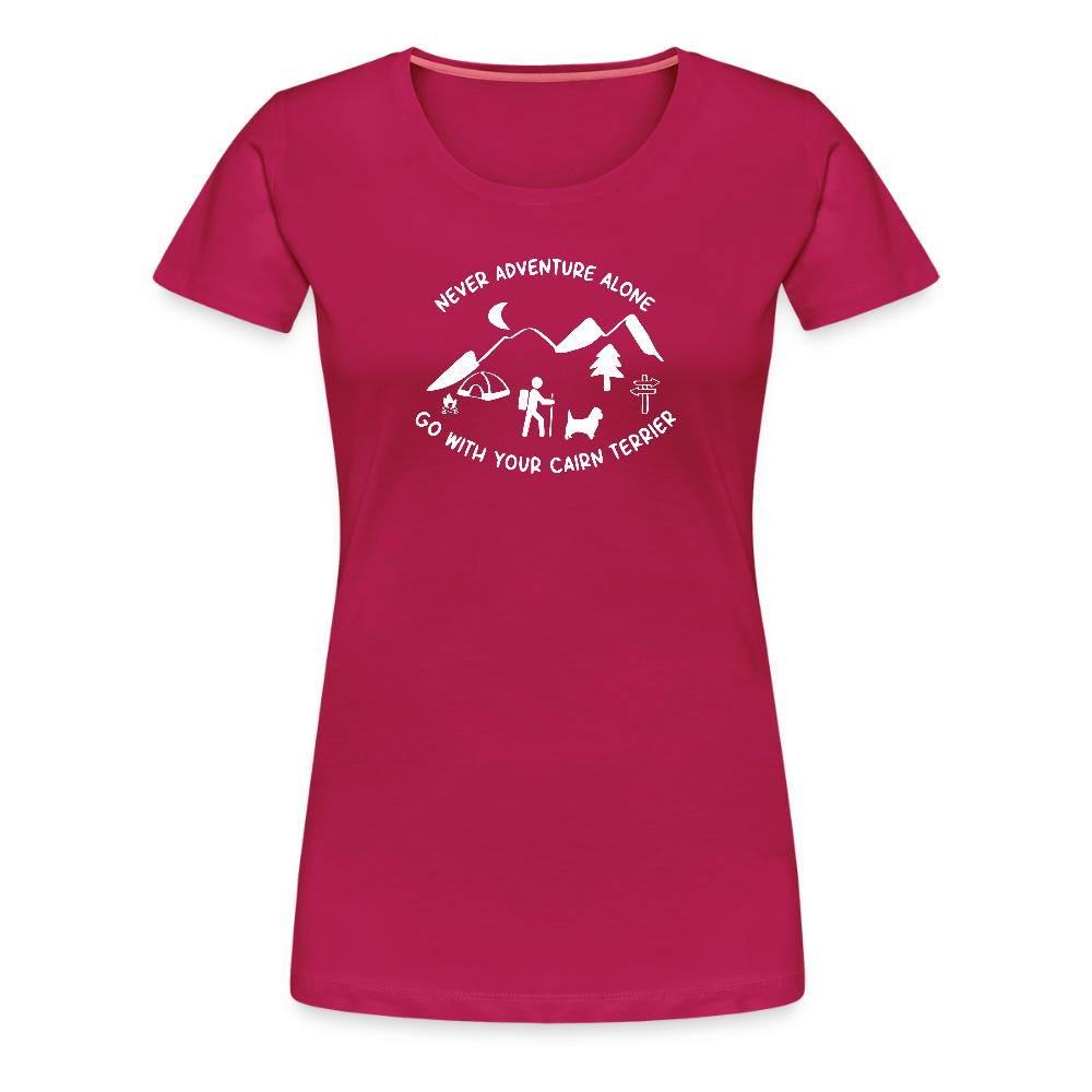 Women’s Premium T-Shirt - Cairn Terrier - Abenteuer - dunkles Pink