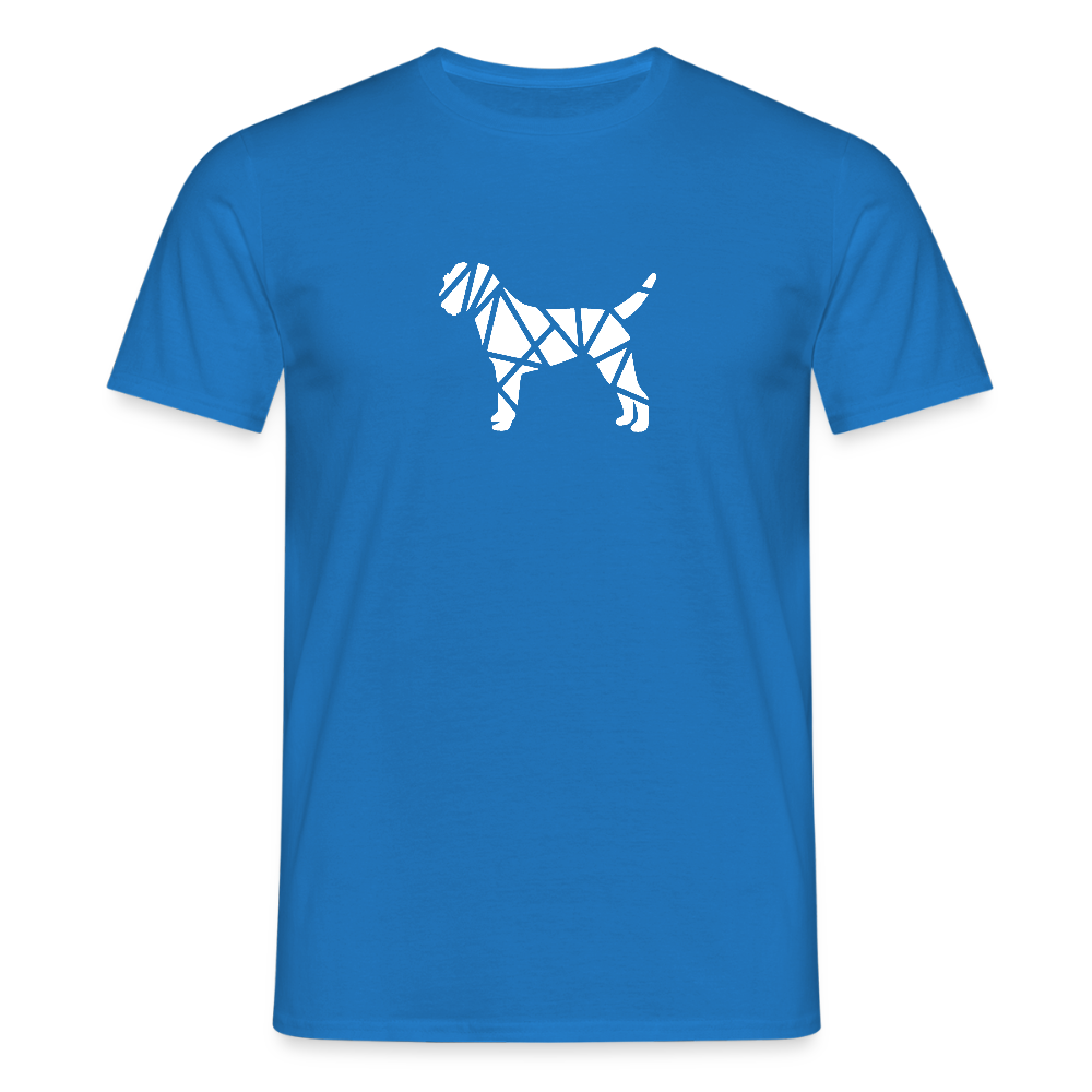 Border Terrier geometrisch | Männer T-Shirt - Royalblau