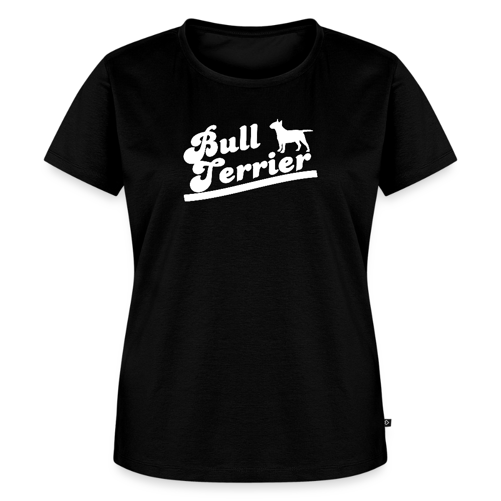 Women’s Premium T-Shirt - Bull Terrier-Schriftzug - Schwarz