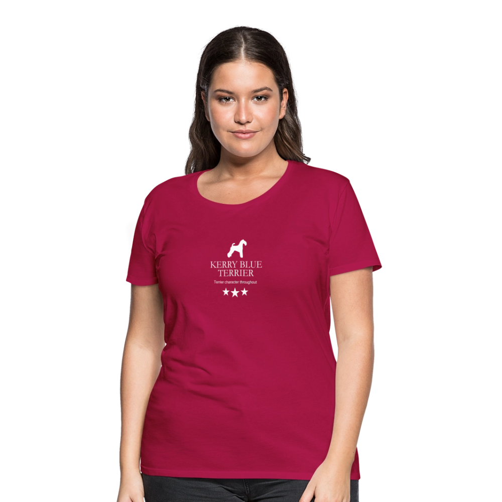 Women’s Premium T-Shirt - Kerry Blue Terrier - Terrier character throughout... - dunkles Pink