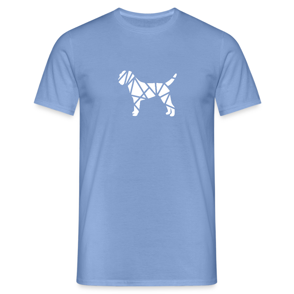 Border Terrier geometrisch | Männer T-Shirt - carolina blue