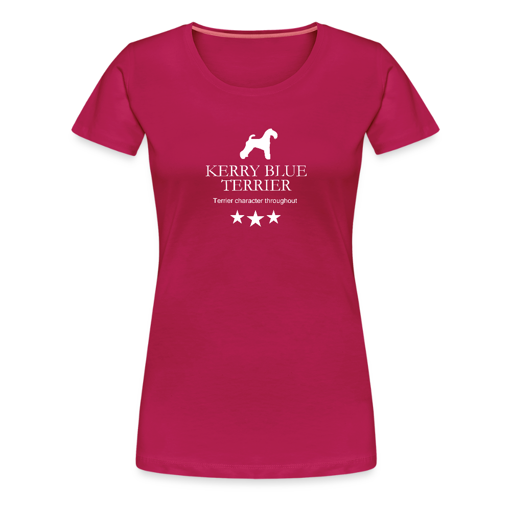 Women’s Premium T-Shirt - Kerry Blue Terrier - Terrier character throughout... - dunkles Pink