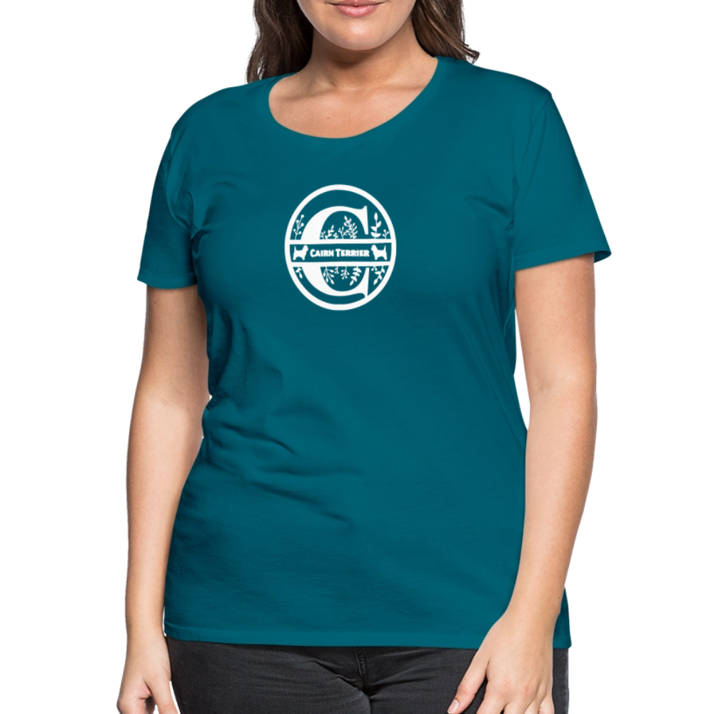 Women’s Premium T-Shirt - Cairn Terrier - Monogramm - Divablau