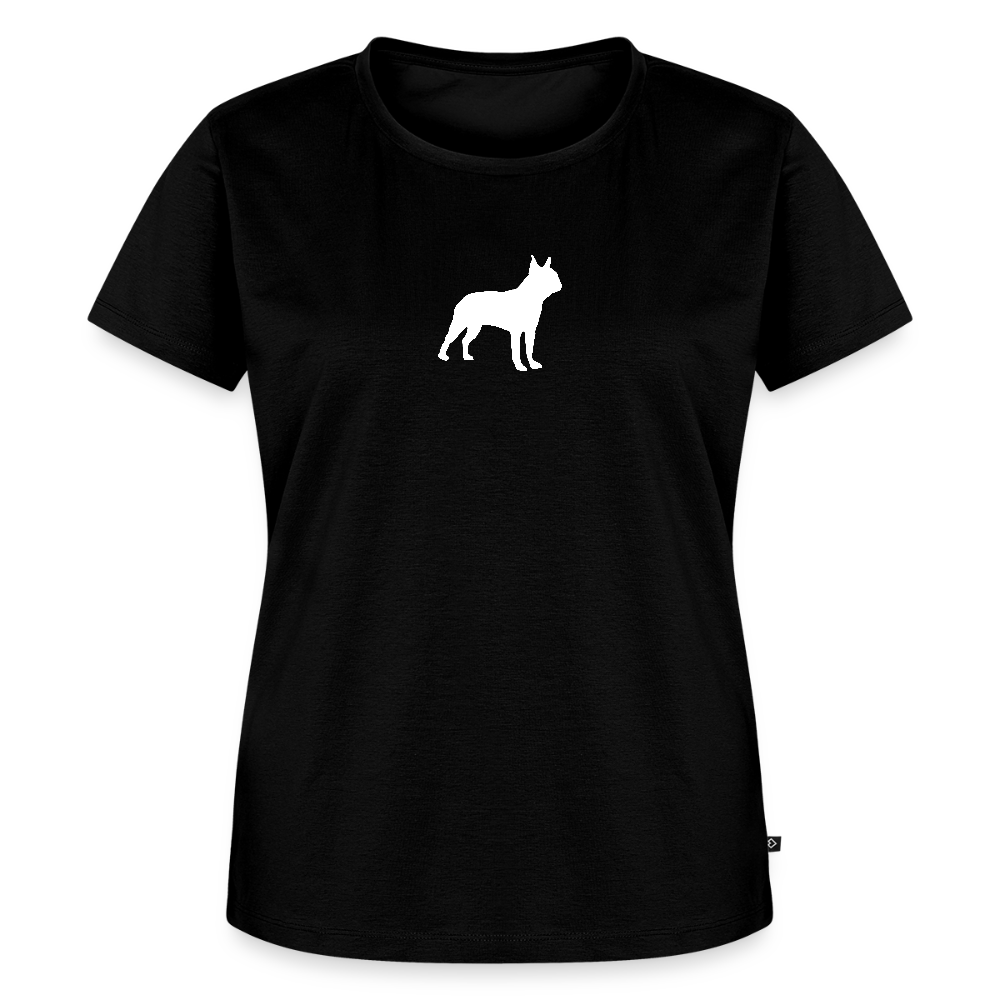 Boston Terrier-Silhouette | Women’s Premium T-Shirt - Schwarz