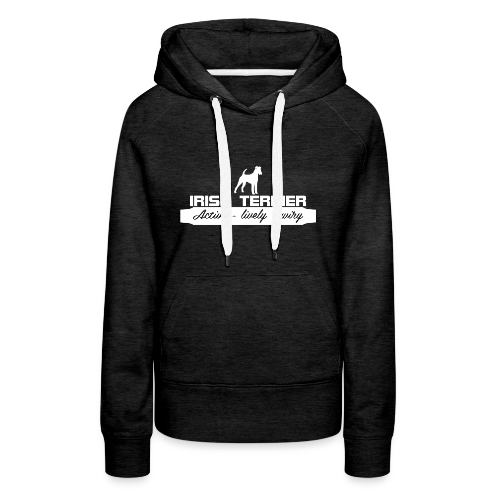 Irish Terrier - Active, lively, wiry... | Frauen Premium Hoodie - Anthrazit