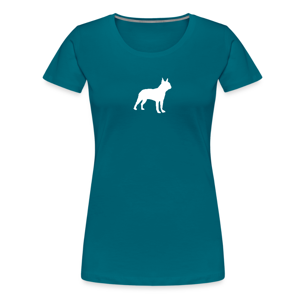 Boston Terrier-Silhouette | Women’s Premium T-Shirt - Divablau