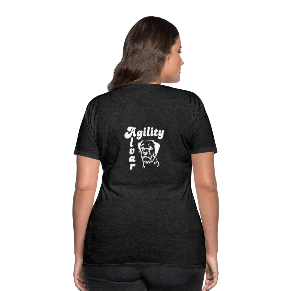Border Terrier Agility | Women’s Premium T-Shirt - Anthrazit