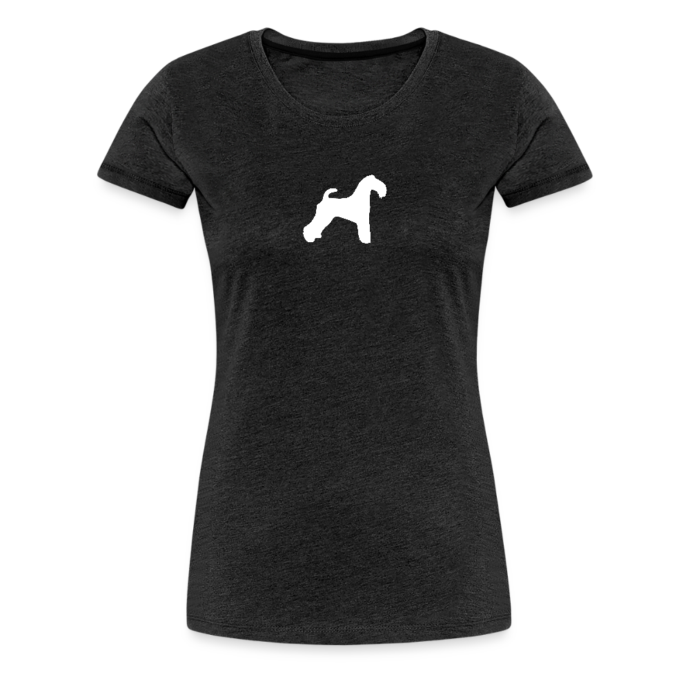 Kerry Blue Terrier-Silhouette | Women’s Premium T-Shirt - Anthrazit