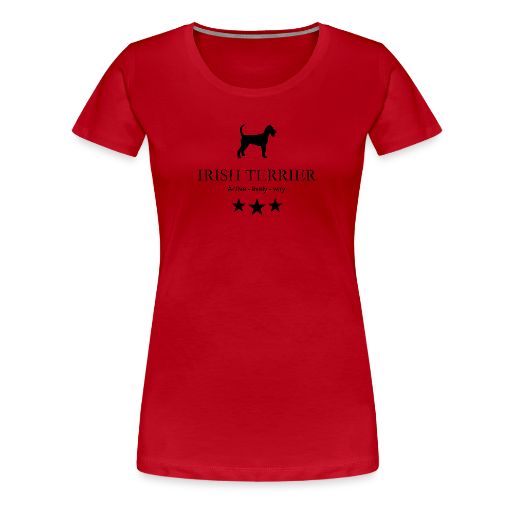 Women’s Premium T-Shirt - Irish Terrier - Active, lively, wiry... - Rot