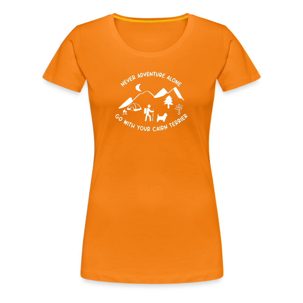 Women’s Premium T-Shirt - Cairn Terrier - Abenteuer - Orange