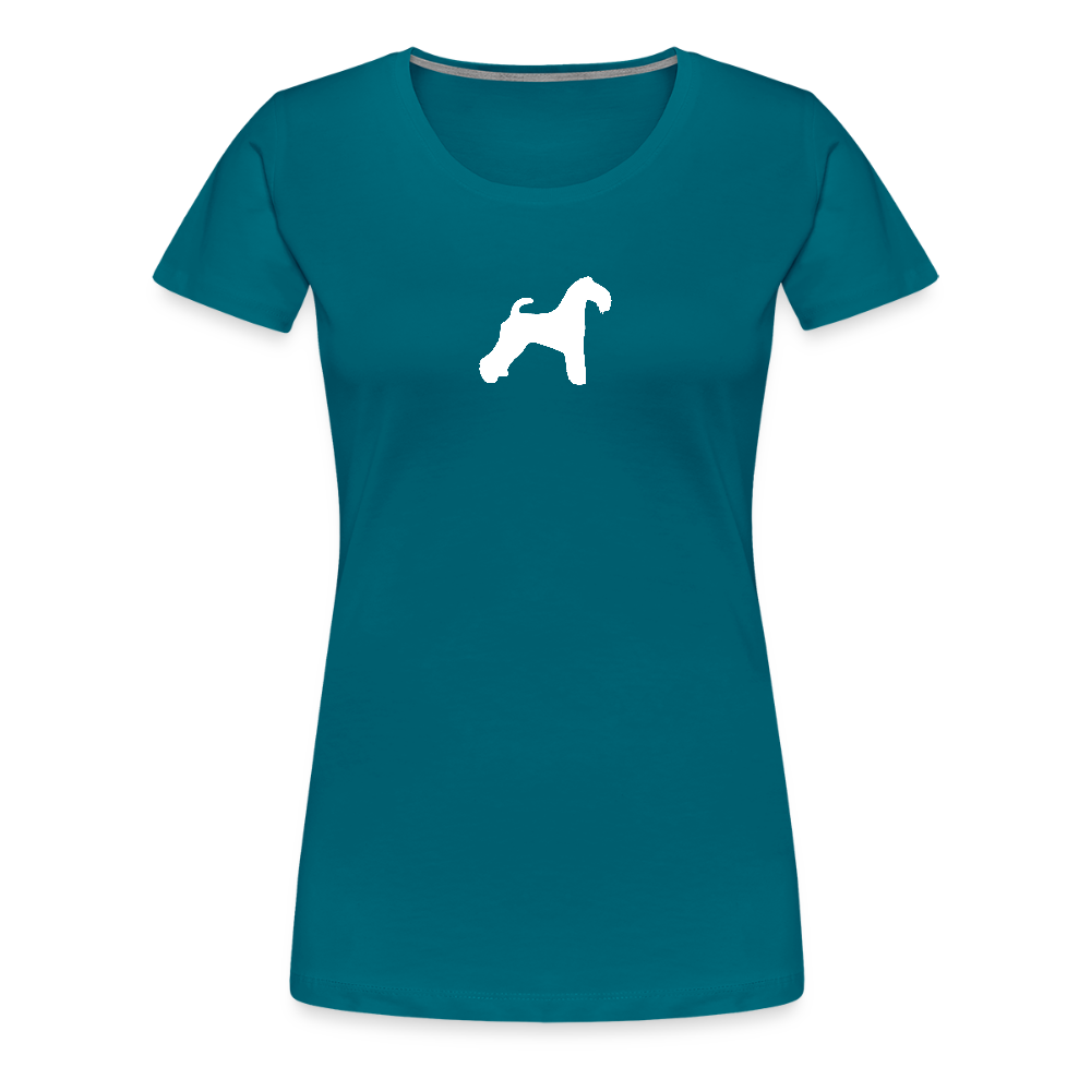 Kerry Blue Terrier-Silhouette | Women’s Premium T-Shirt - Divablau