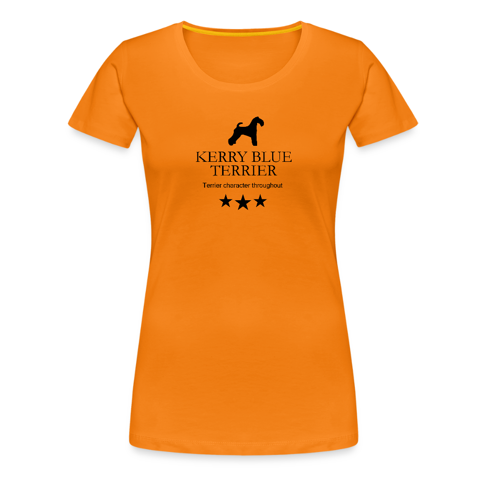 Women’s Premium T-Shirt - Kerry Blue Terrier - Terrier character throughout... - Orange