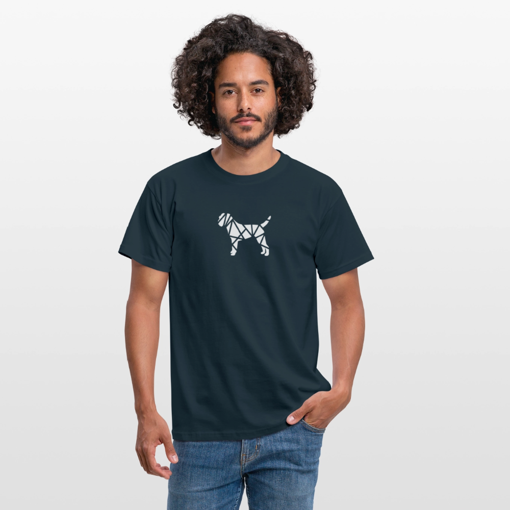 Border Terrier geometrisch | Männer T-Shirt - Navy