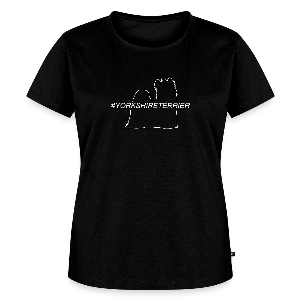 Women’s Premium T-Shirt - Yorkshire Terrier - Hashtag - Schwarz