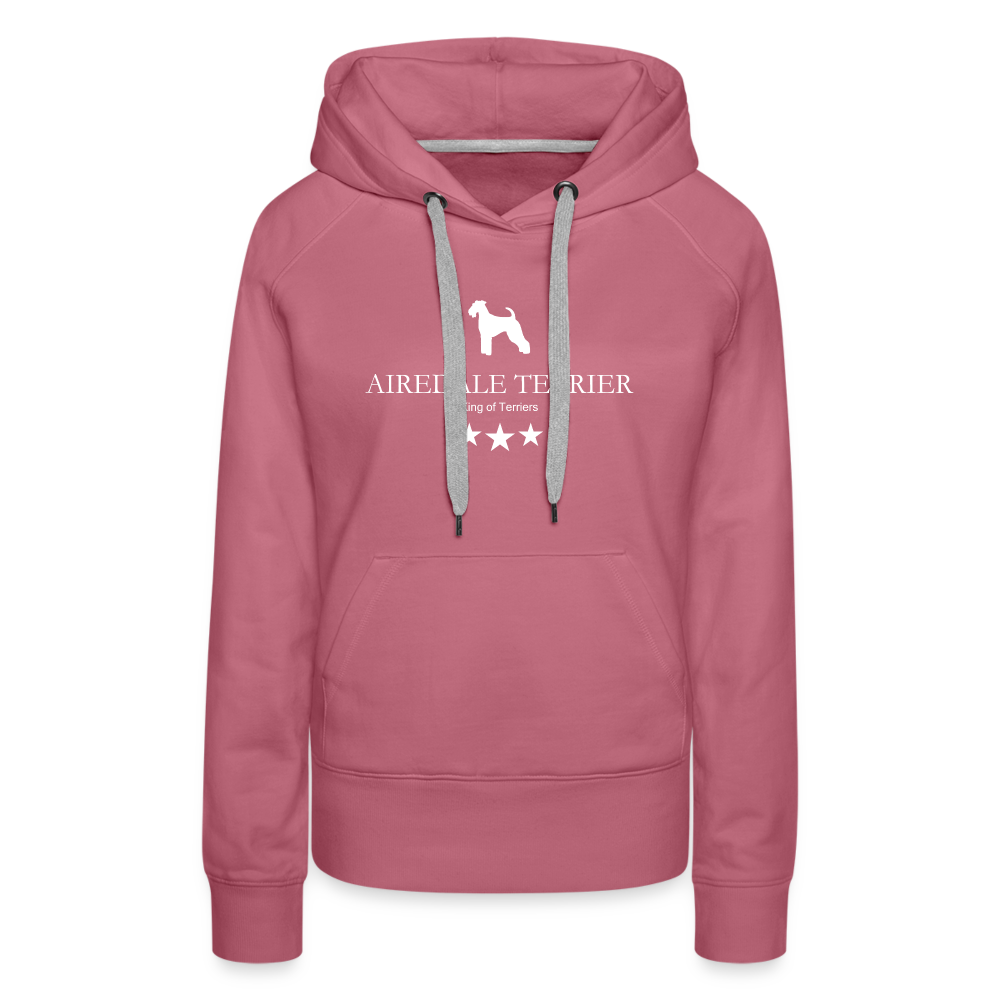 Frauen Premium Hoodie - Airedale Terrier - King of terriers... - Malve