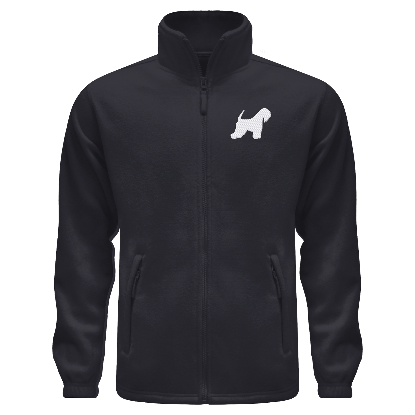 Irish Soft Coated Wheaten Terrier-Silhouette - Fleece Jacket