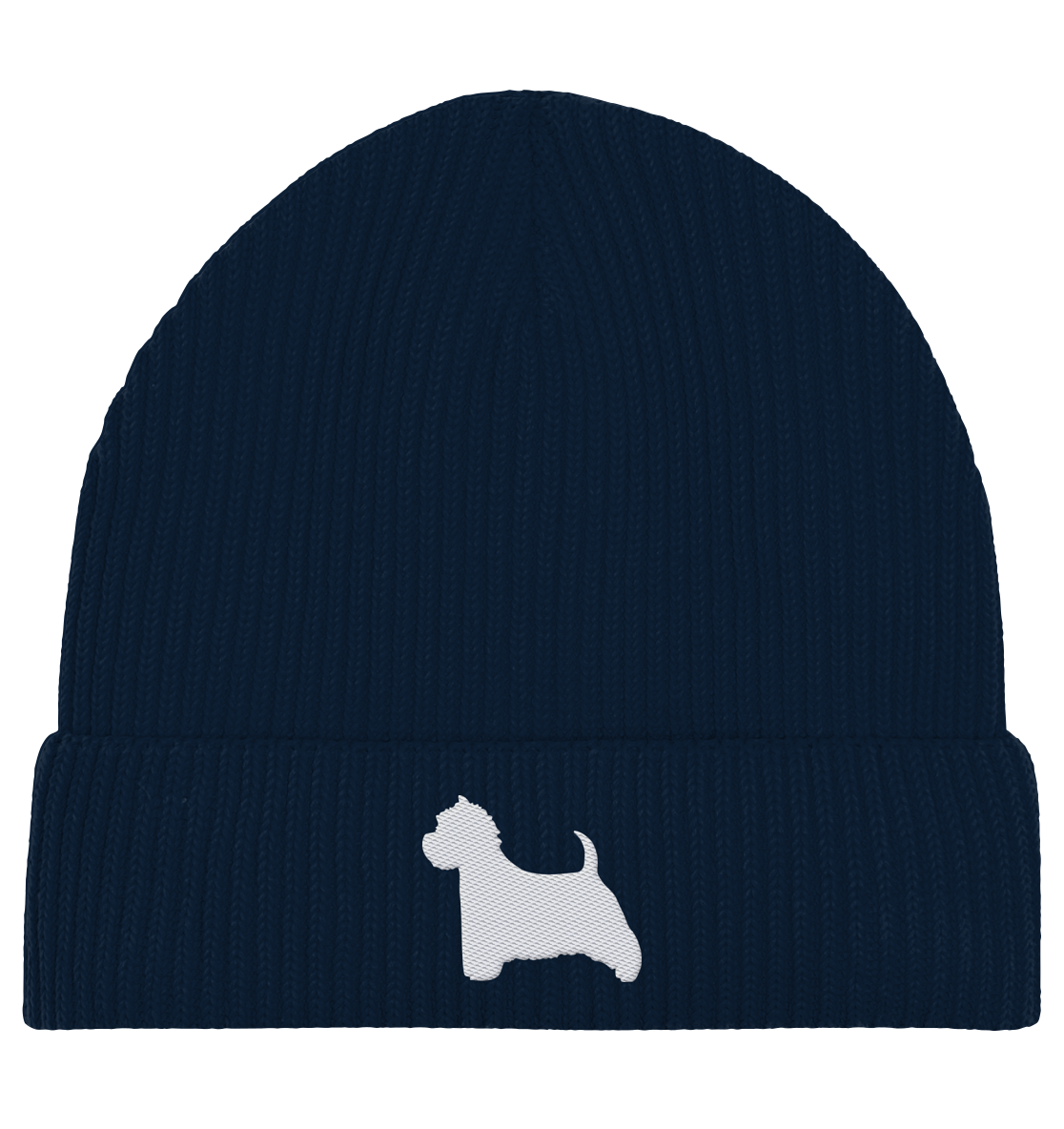 West Highland White Terrier-Silhouette - Organic Fisherman Beanie