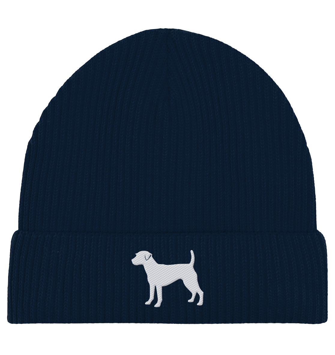 Parson Russell Terrier-Silhouette - Organic Fisherman Beanie