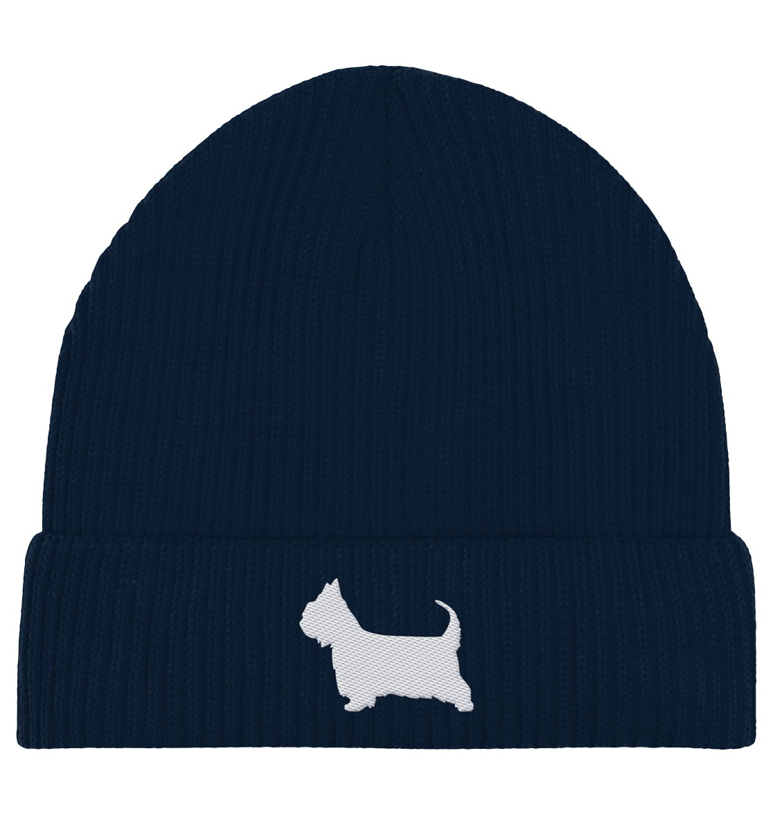 Australian Silky Terrier-Silhouette - Organic Fisherman Beanie