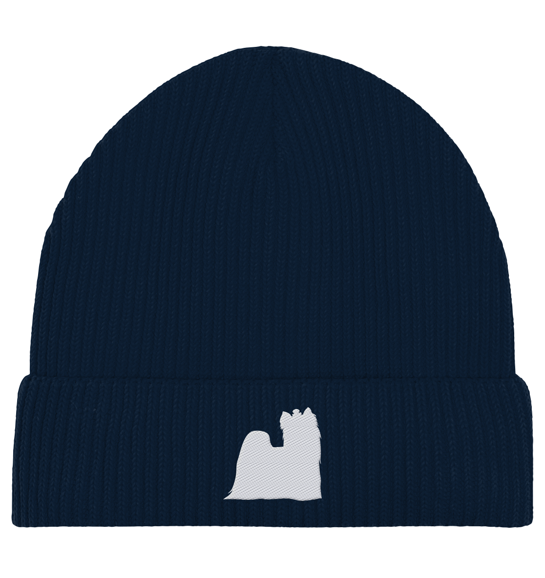 Yorkshire Terrier-Silhouette - Organic Fisherman Beanie