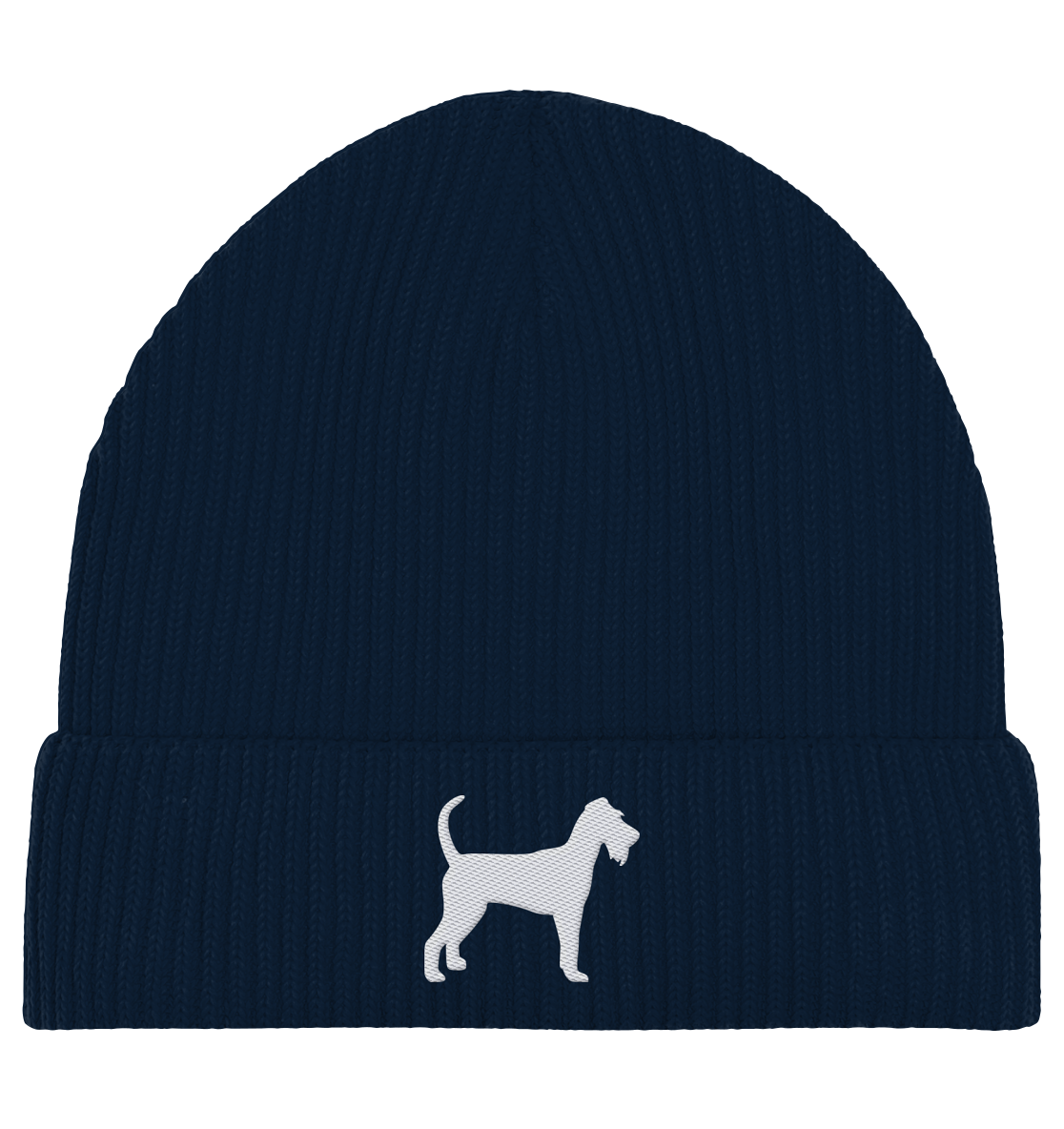 Irish Terrier-Silhouette - Organic Fisherman Beanie