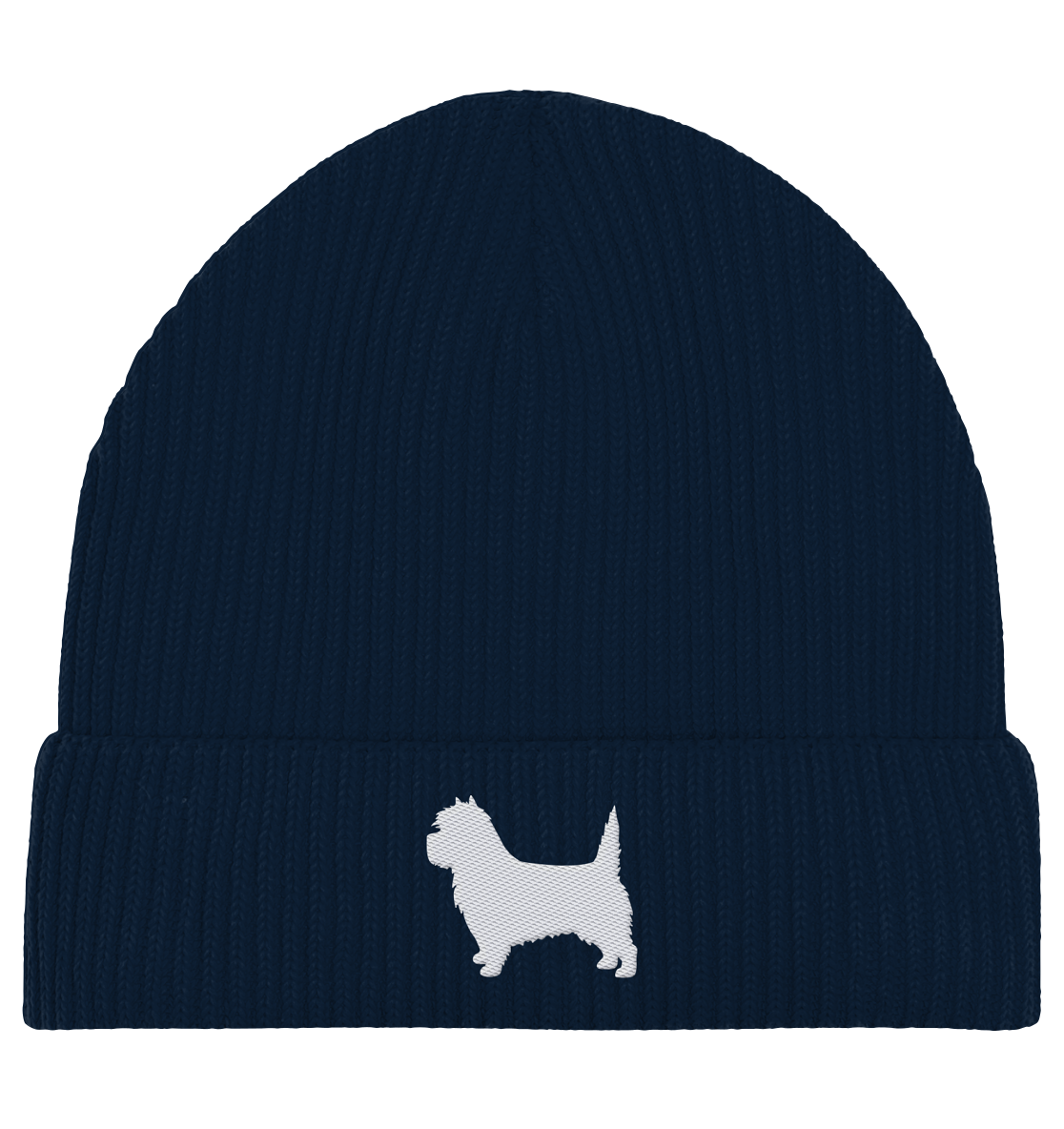 Cairn Terrier-Silhouette - Organic Fisherman Beanie