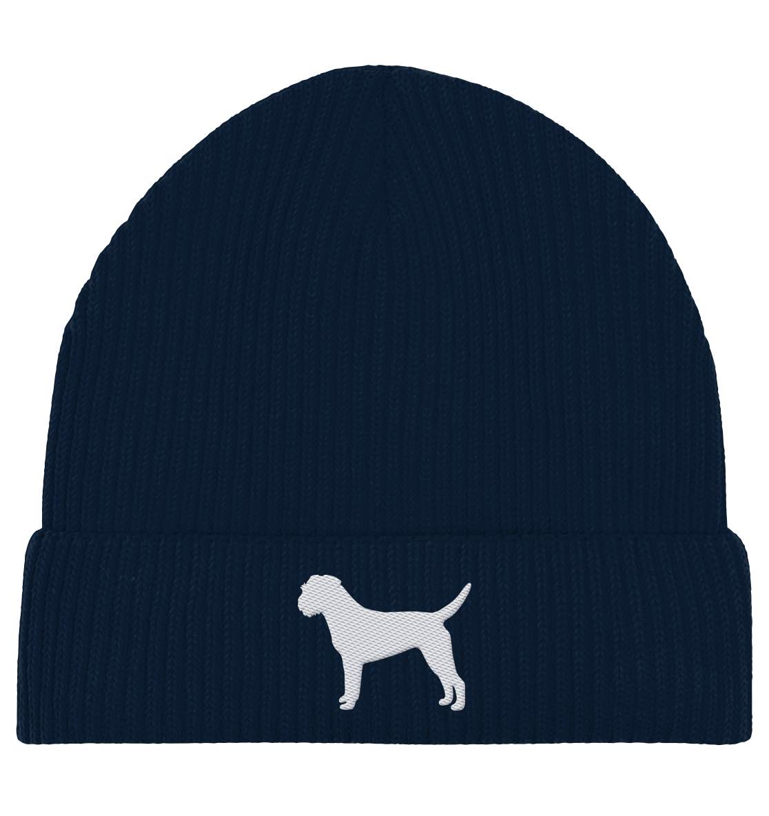 Border Terrier-Silhouette - Organic Fisherman Beanie
