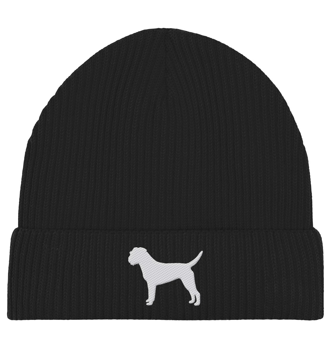 Border Terrier-Silhouette - Organic Fisherman Beanie