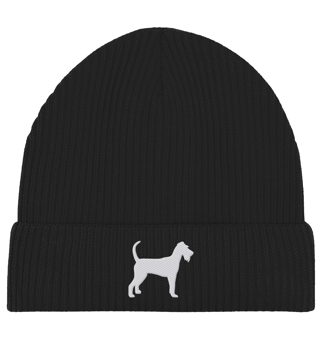Irish Terrier-Silhouette - Organic Fisherman Beanie