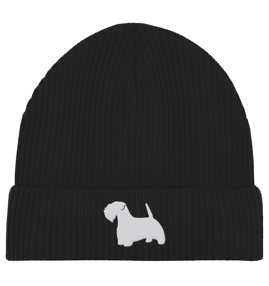 Sealyham Terrier-Silhouette - Organic Fisherman Beanie