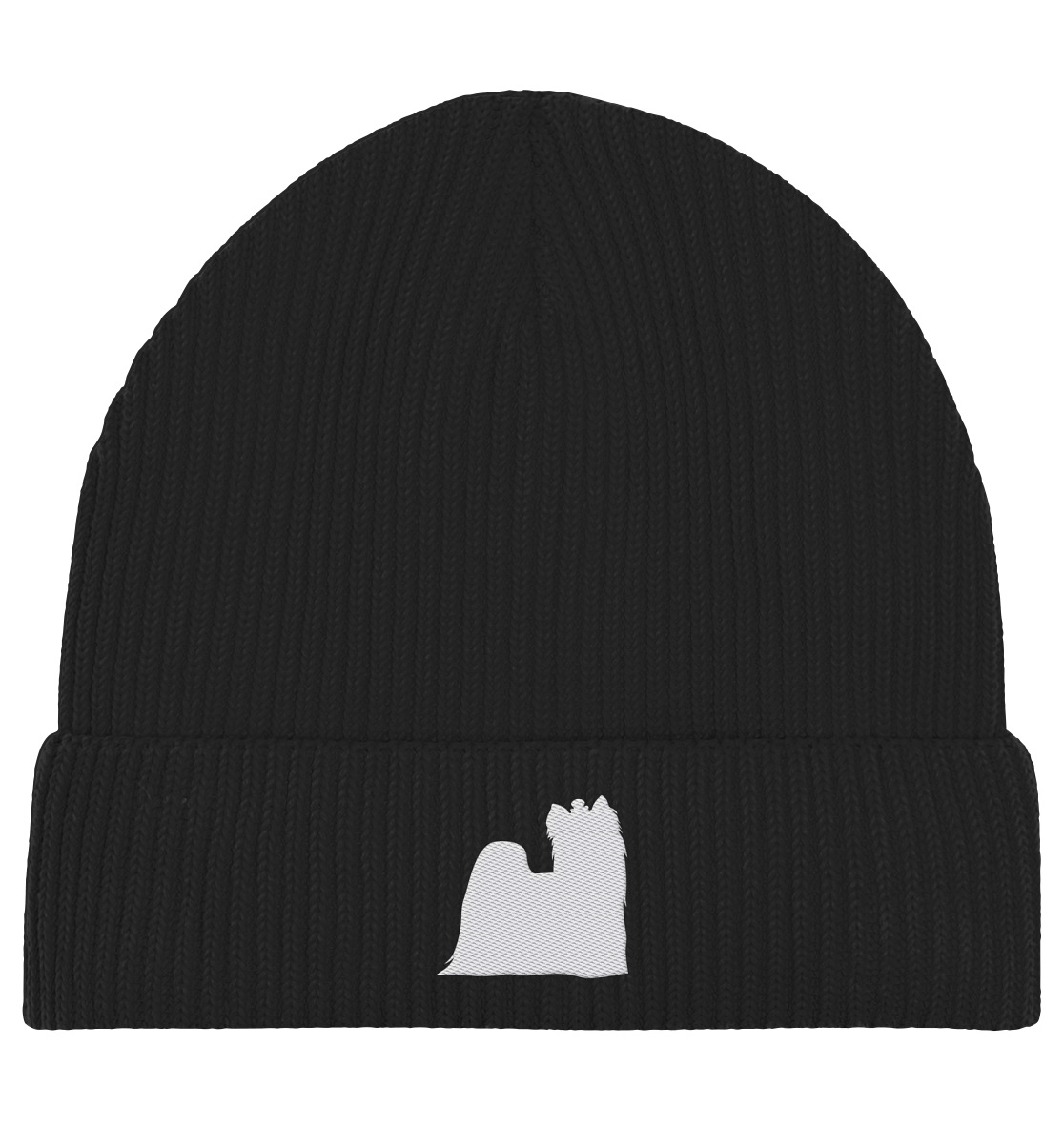 Yorkshire Terrier-Silhouette - Organic Fisherman Beanie