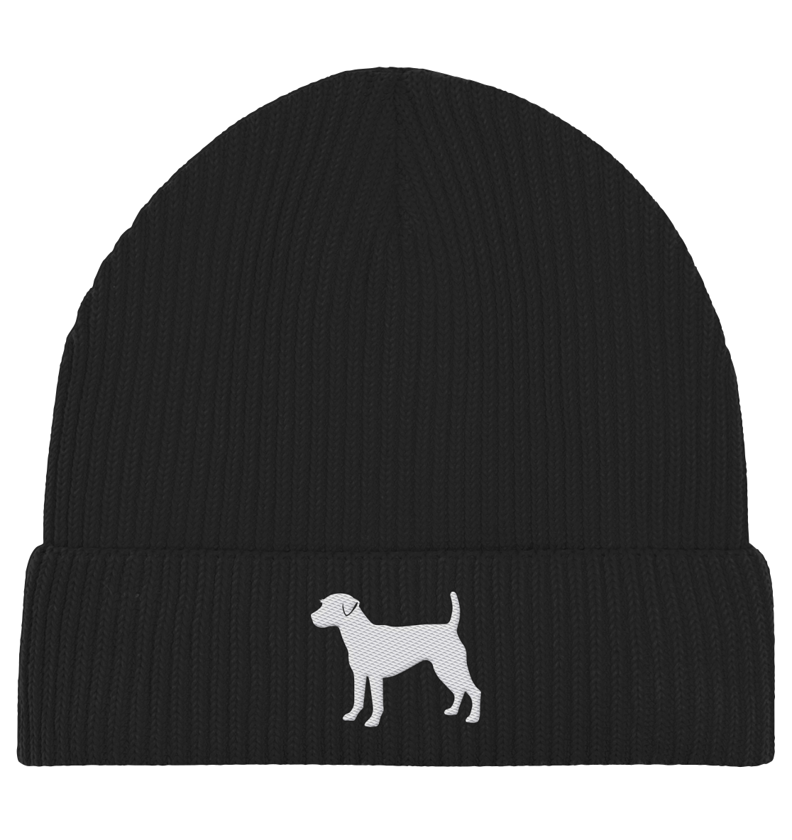 Parson Russell Terrier-Silhouette - Organic Fisherman Beanie