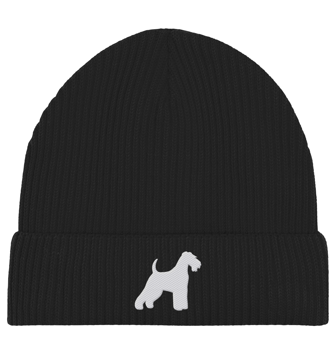 Welsh Terrier-Silhouette - Organic Fisherman Beanie
