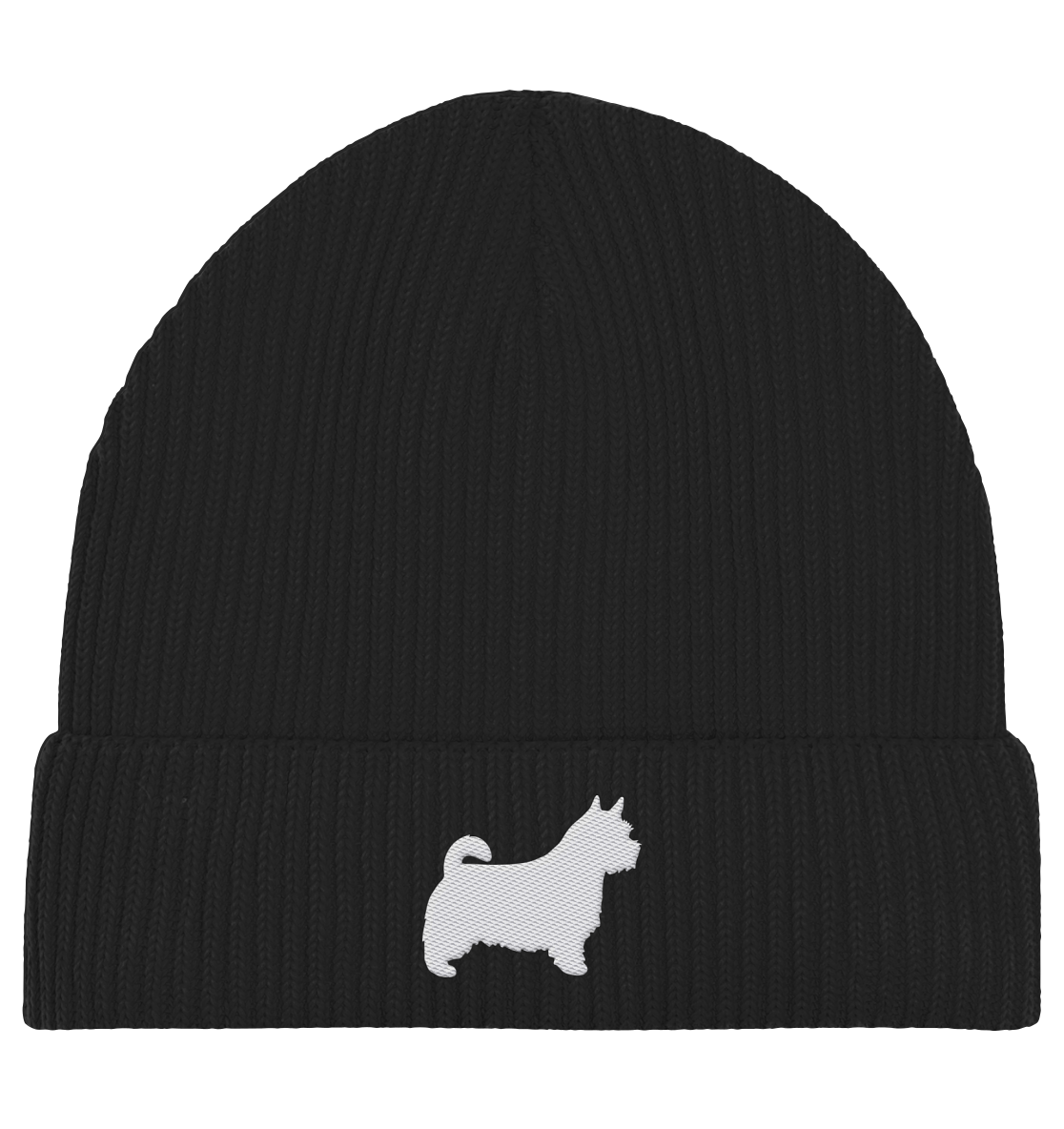 Norwich Terrier-Silhouette - Organic Fisherman Beanie