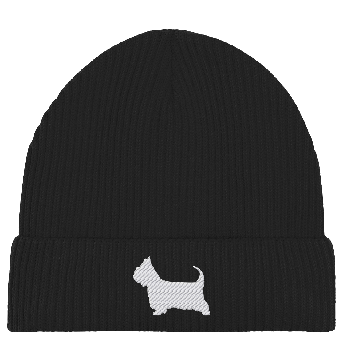 Australian Silky Terrier-Silhouette - Organic Fisherman Beanie