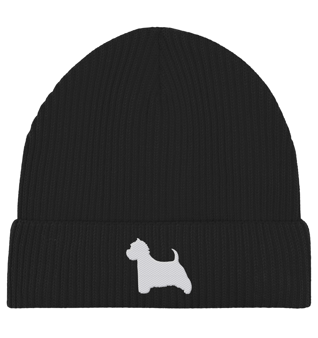 West Highland White Terrier-Silhouette - Organic Fisherman Beanie