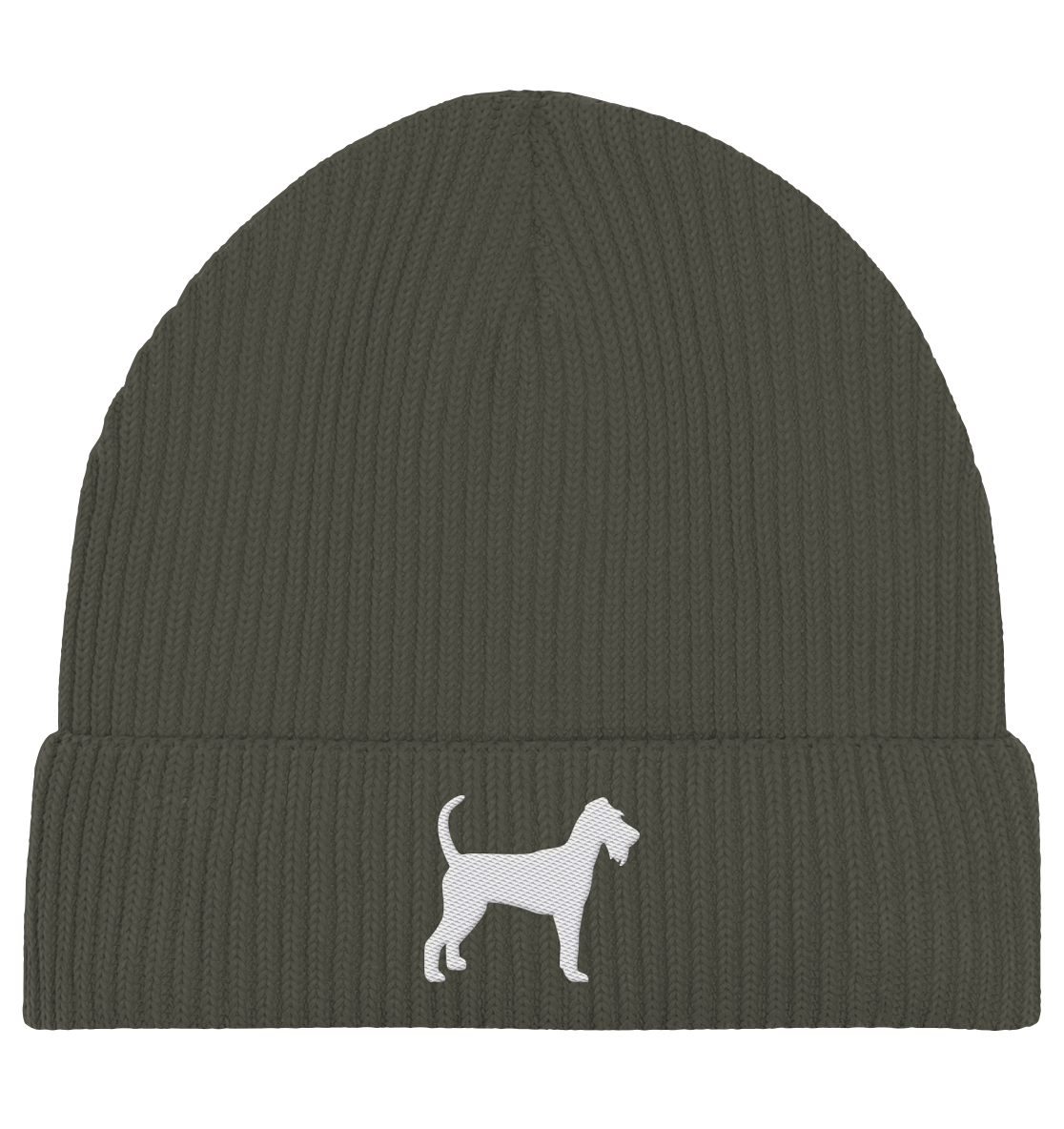 Irish Terrier-Silhouette - Organic Fisherman Beanie