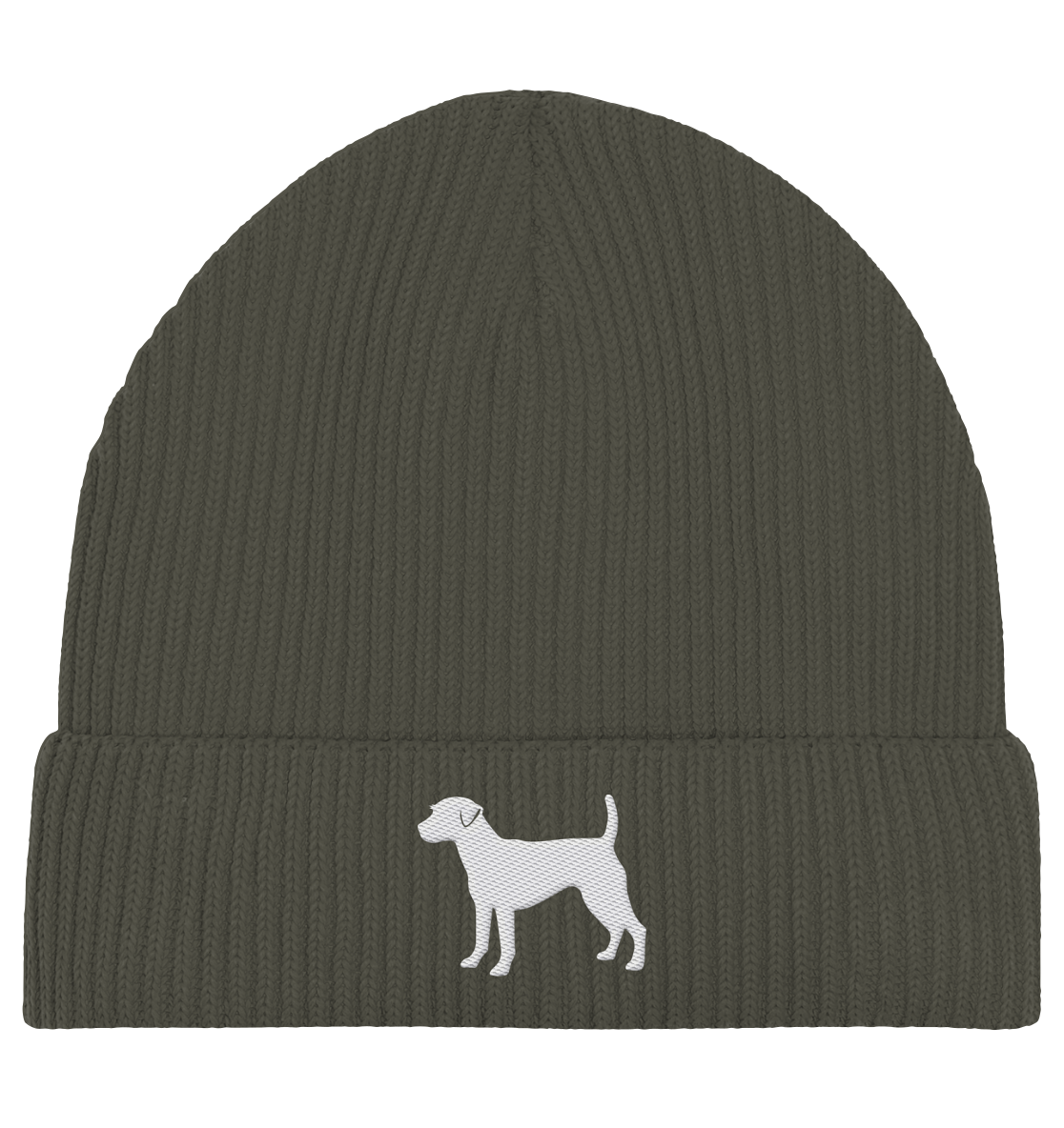 Parson Russell Terrier-Silhouette - Organic Fisherman Beanie