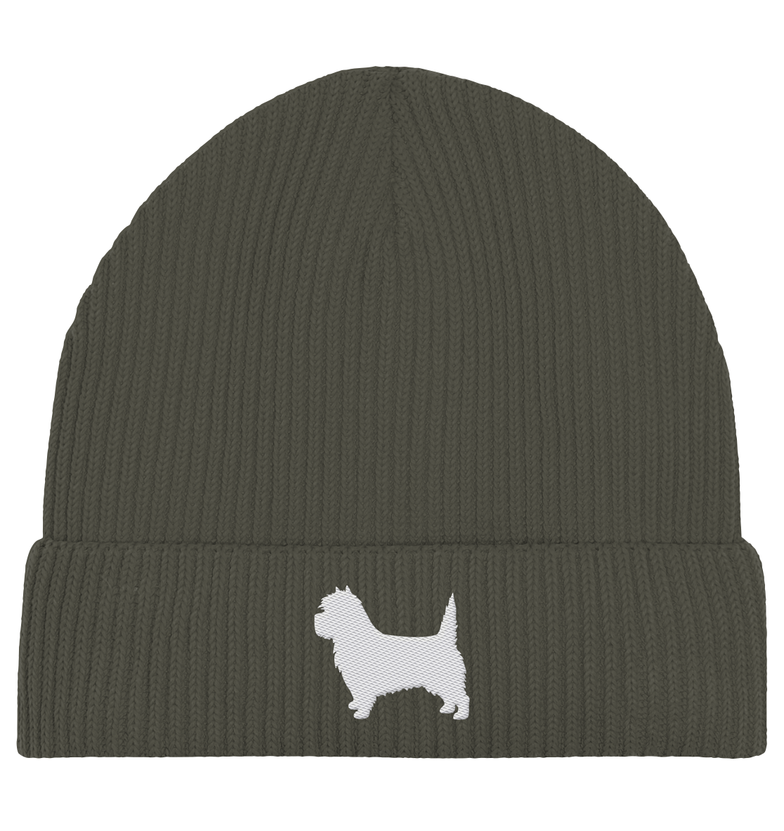 Cairn Terrier-Silhouette - Organic Fisherman Beanie