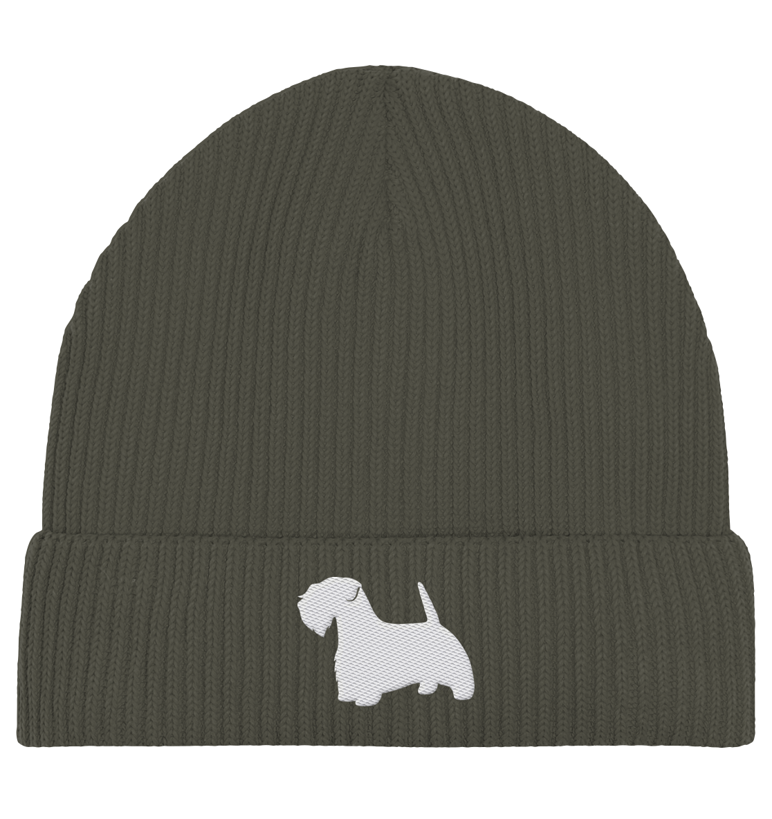 Sealyham Terrier-Silhouette - Organic Fisherman Beanie