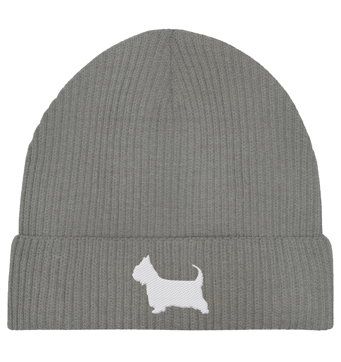Australian Silky Terrier-Silhouette - Organic Fisherman Beanie