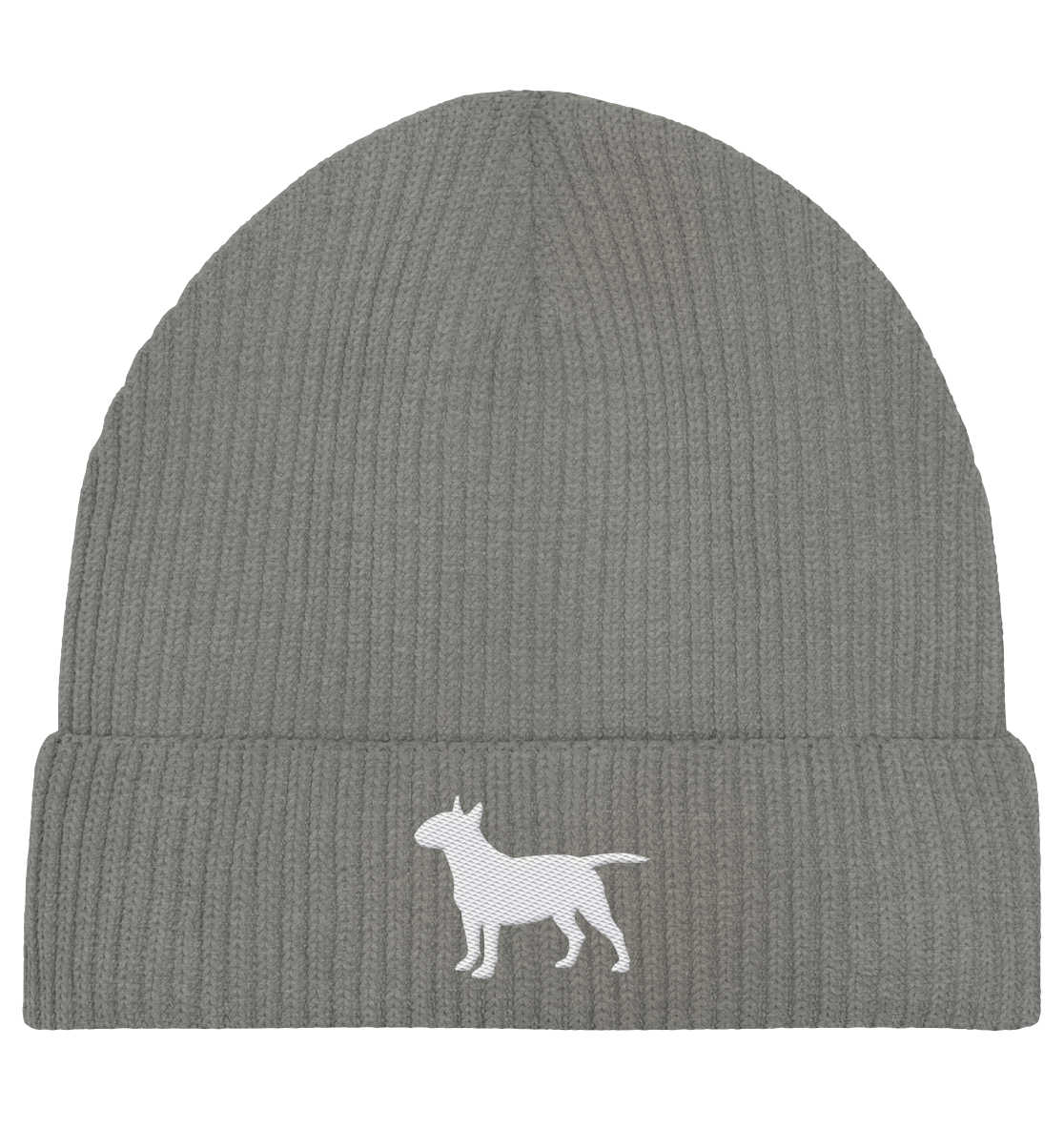Bull Terrier-Silhouette - Organic Fisherman Beanie