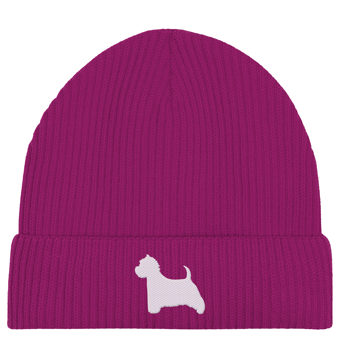 West Highland White Terrier-Silhouette - Organic Fisherman Beanie