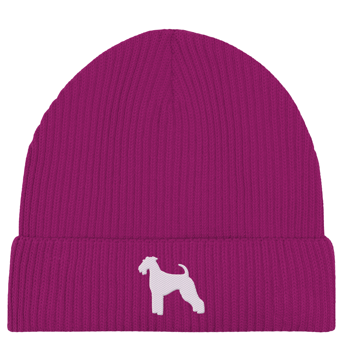 Airedale Terrier-Silhouette - Organic Fisherman Beanie