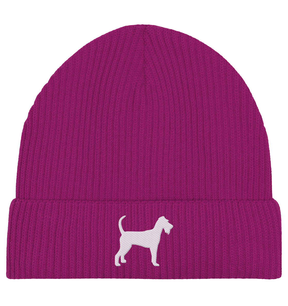 Irish Terrier-Silhouette - Organic Fisherman Beanie