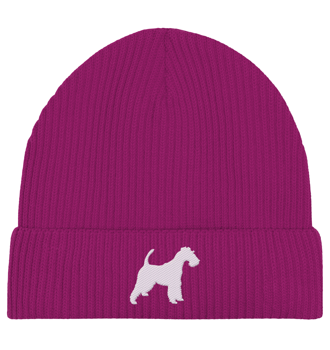 Drahthaar Foxterrier Terrier-Silhouette - Organic Fisherman Beanie